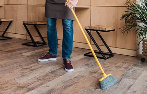 hardwood-sweep Hardwood care | Carpet Specialists
